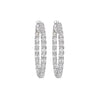 'Luminous Sphere' Round Diamond Hoop Earrings, 11 CT - Earrings - Leviev Diamonds