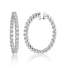 'Luminous Sphere' Round Diamond Hoop Earrings, 11 CT - Earrings - Leviev Diamonds