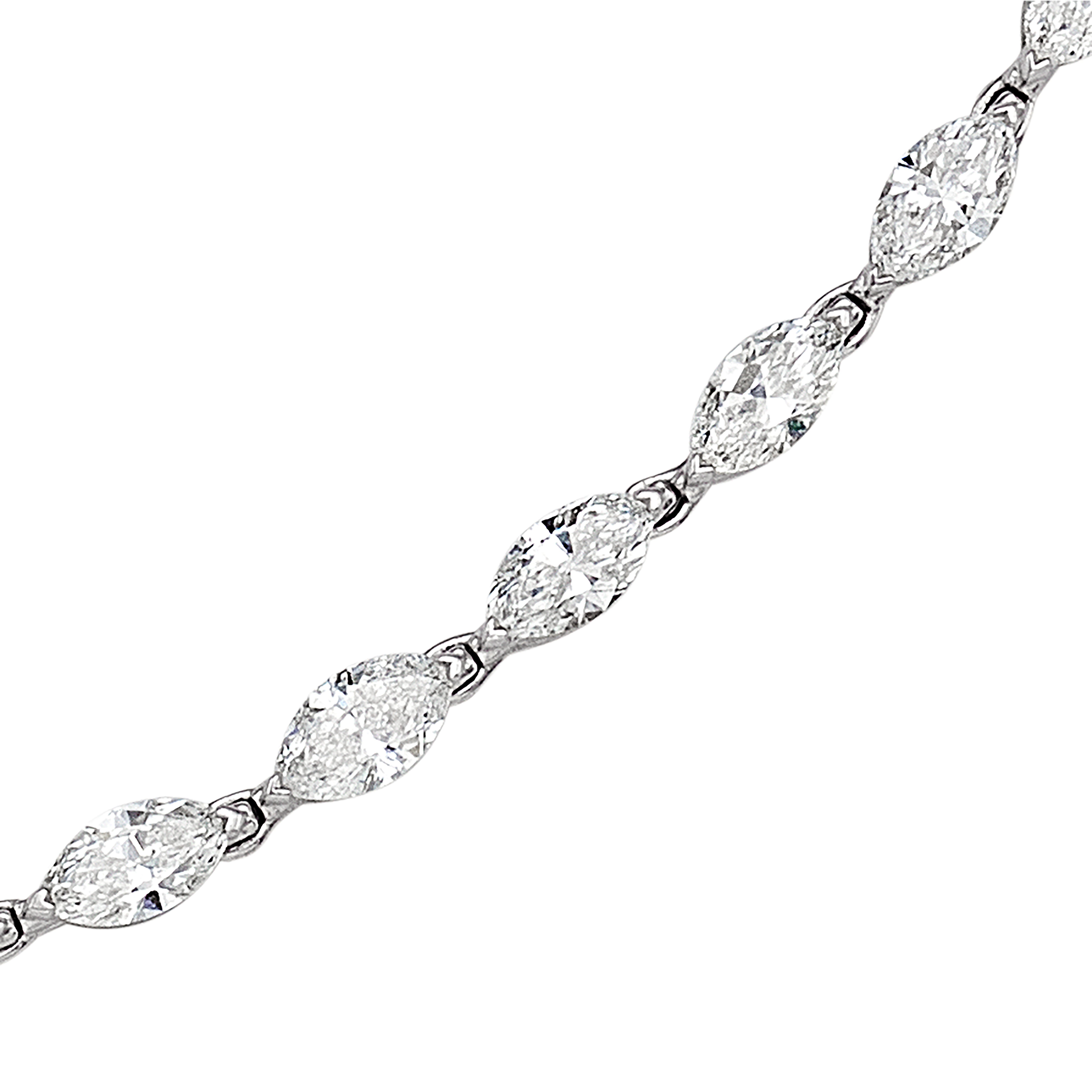 Marquise Shape Diamond Necklace, 8 CT - Necklaces - Leviev Diamonds