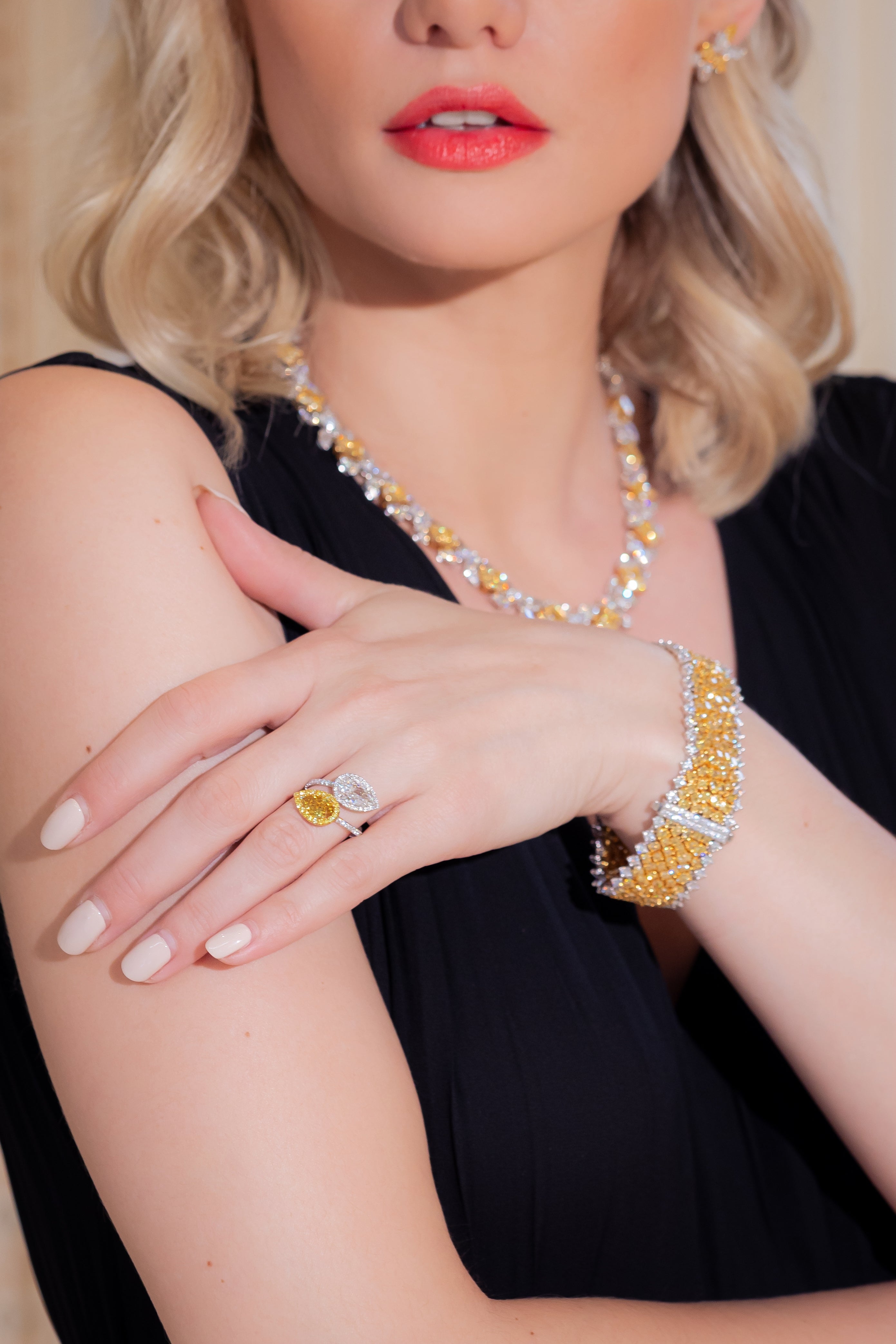 Multi - Shape Diamond Bracelet, 37 CT - Bracelets - Leviev