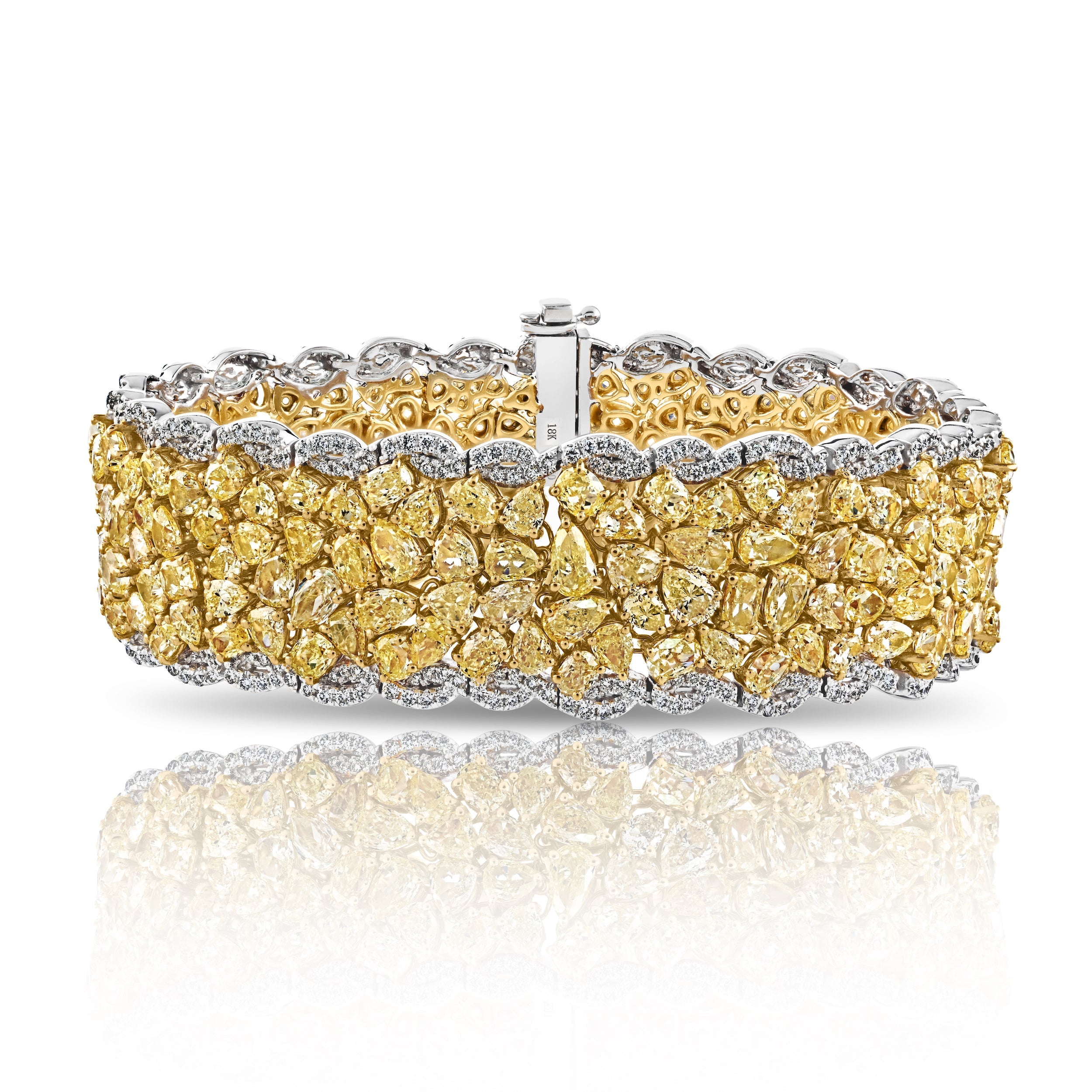 Multi - Shape Diamond Bracelet, 37 CT - Bracelets - Leviev Diamonds