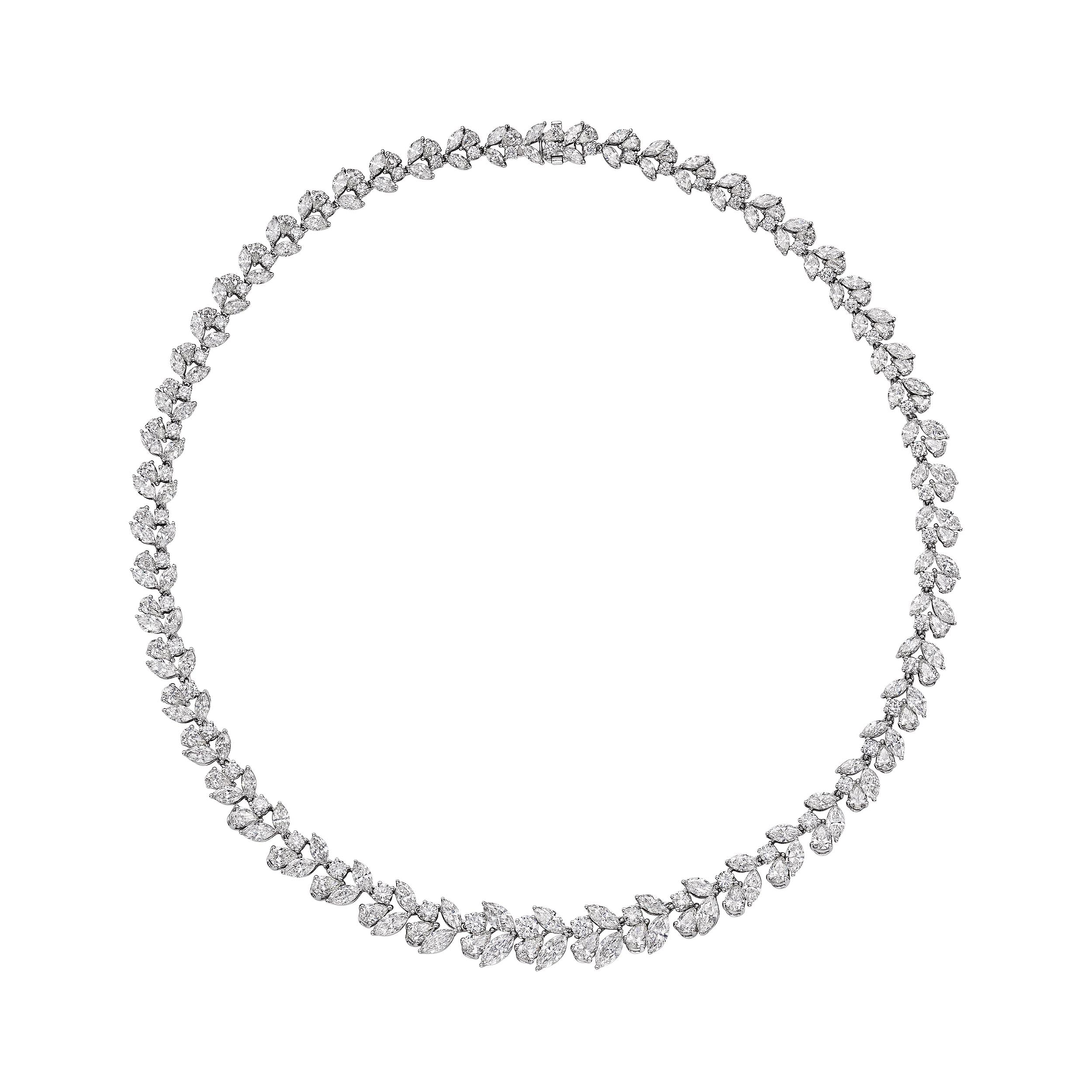 Multi Shape Diamond Necklace, 30 CT - Necklaces - Leviev Diamonds