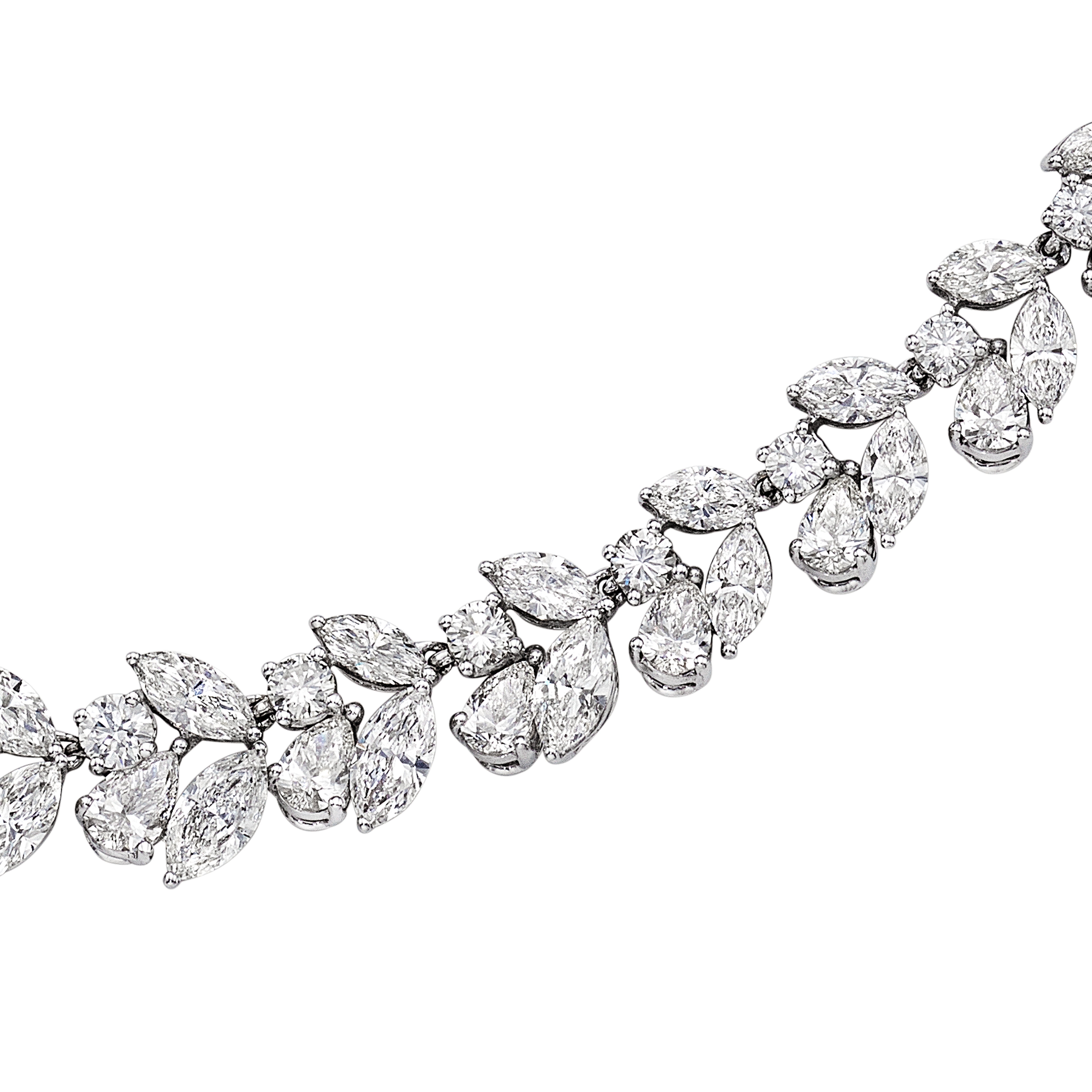 Multi Shape Diamond Necklace, 30 CT - Necklaces - Leviev Diamonds