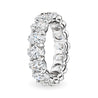 Oval Cut Diamond Eternity Band, 6 CT - Rings - Leviev Diamonds