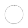 Oval Cut Riviera Diamond Necklace, 28 CT - Necklaces - Leviev Diamonds