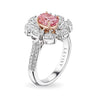 Pink Oval Cluster Diamond Flower Ring - Rings - Leviev Diamonds