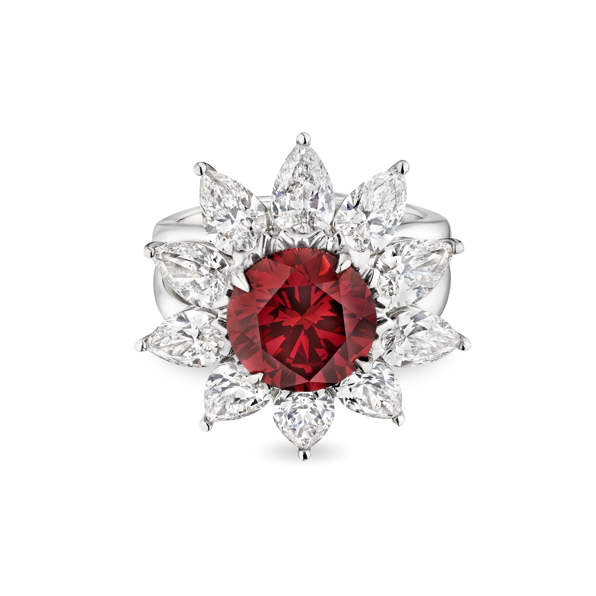 'Radiant Majesty' 18K White Gold Diamond Ring, 3.74 CT - Leviev