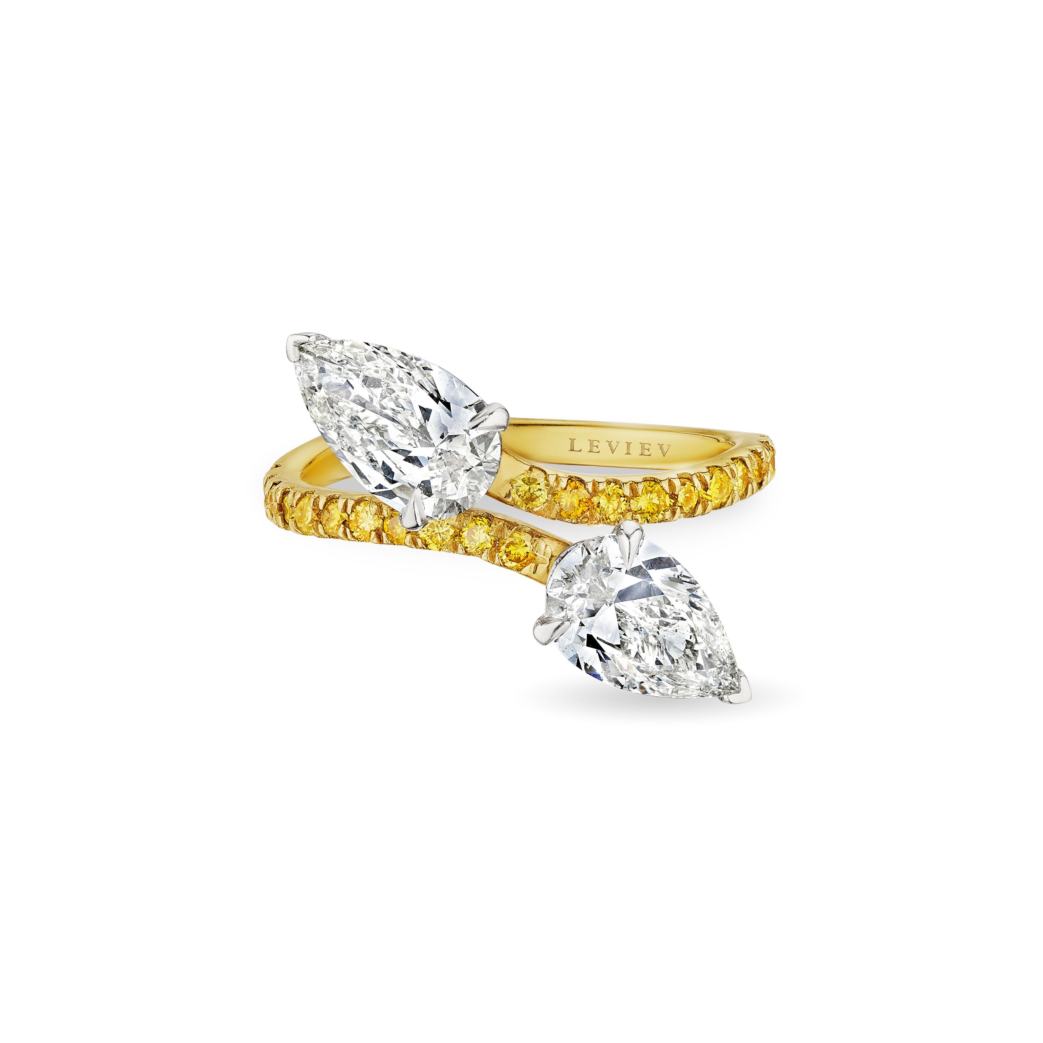 'Regal Luminescence' 18K Yellow Gold Diamond Ring, 2.33 CT - Leviev
