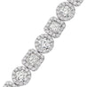 Round and Radiant Cut Diamond Bracelet, 16 CT - Bracelets - Leviev Diamonds