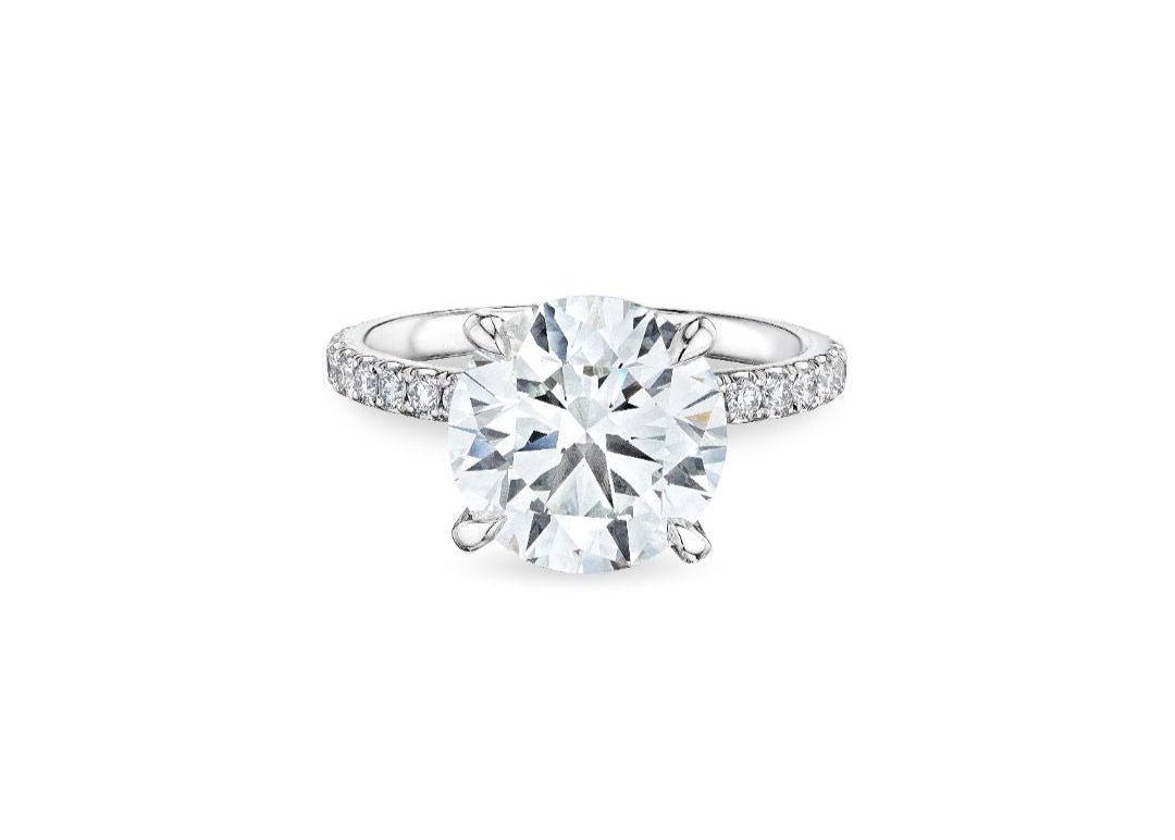 Round Cut Diamond Engagement Ring, 3 CT - Rings - Leviev