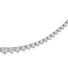 Round Cut Diamond Riviera Necklace, 18 CT - Necklaces - Leviev Diamonds