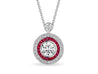 'Ruby Eclipse' Pendant, 2 CT - Necklaces - Leviev Diamonds