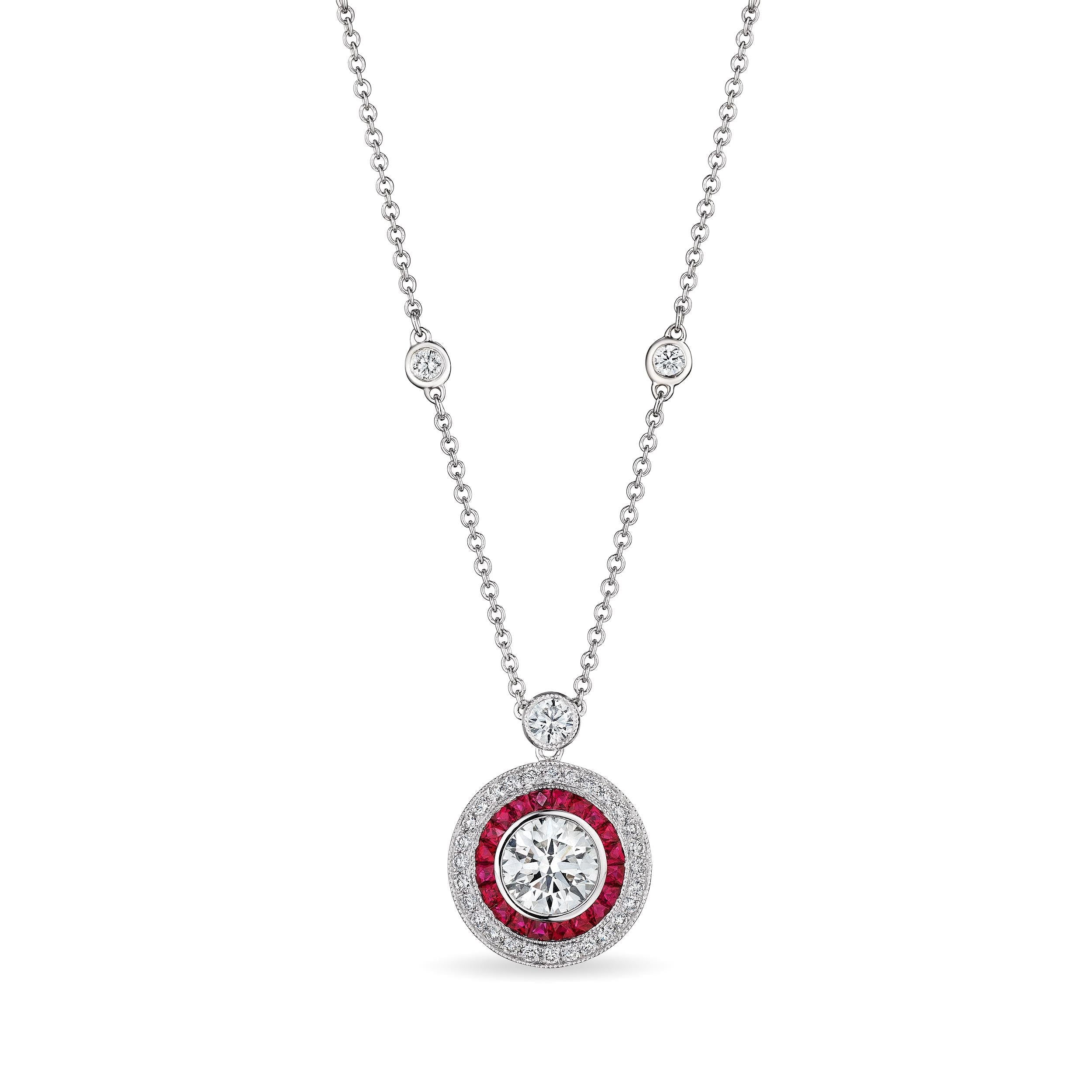 'Ruby Eclipse' Pendant, 2 CT - Necklaces - Leviev Diamonds