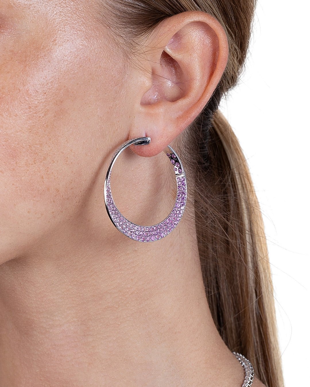 'Sovereign Gleam' 18K White Gold Diamond Earrings, 8.88 CT - Leviev