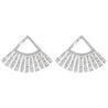 'Starflare Horizon' Fan Earrings with Tapered Baguettes and Round Diamonds, 4 CT - Earrings - Leviev Diamonds