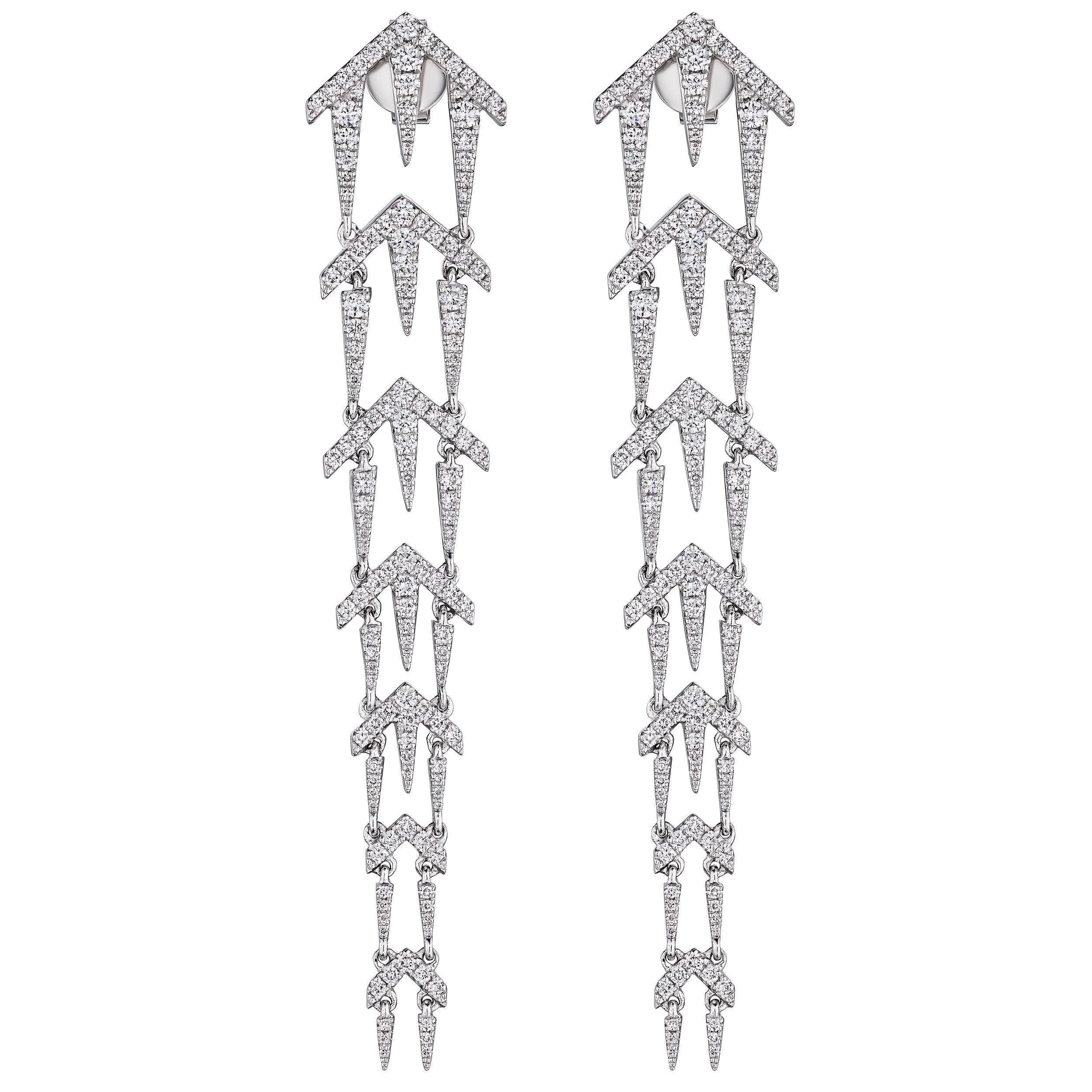 'Starlight Arrow', 2 CT - Earrings - Leviev Diamonds