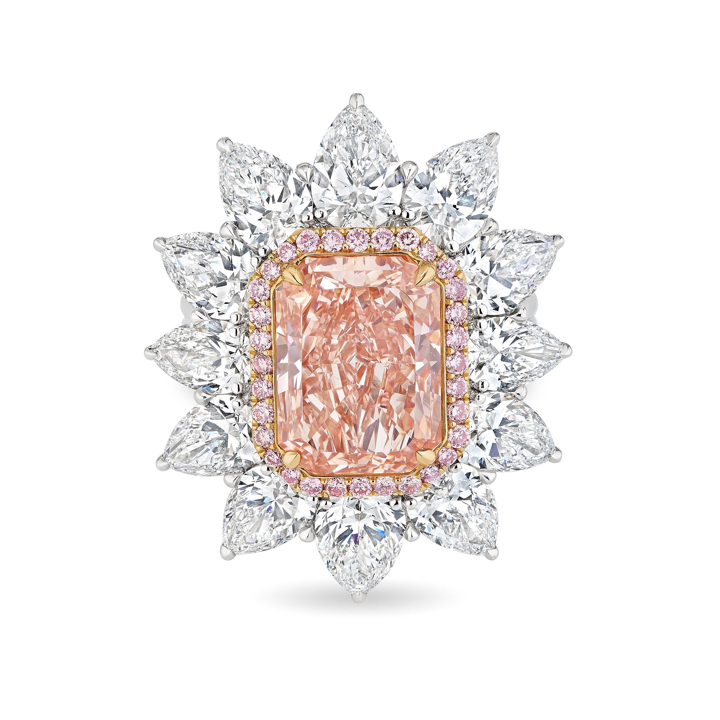 'Starlit Adornments' 18K Platinum Diamond Ring, 12.11 CT - Leviev