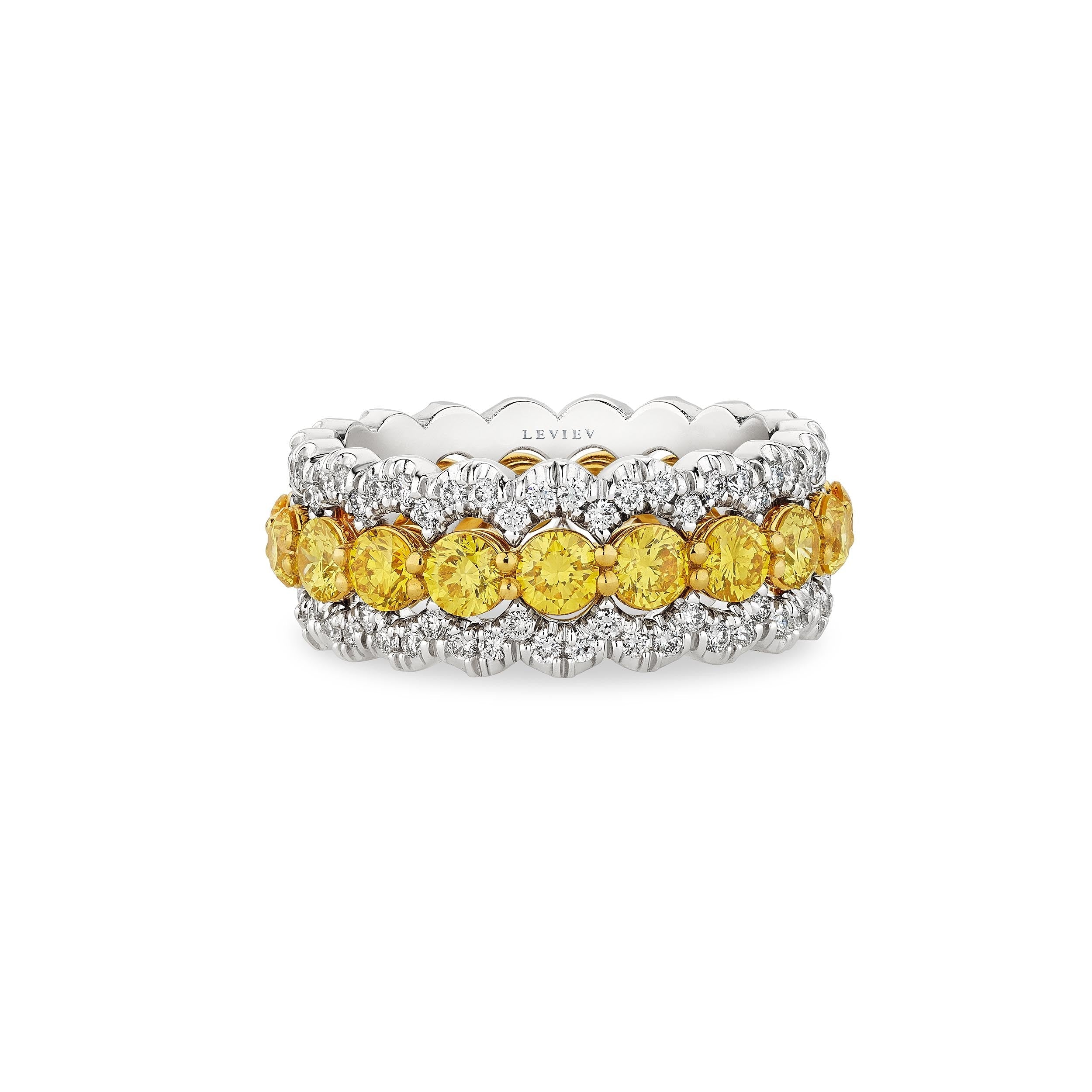 'Starlit Elegance' 18K Platinum Diamond Ring, 2.82 CT - Leviev