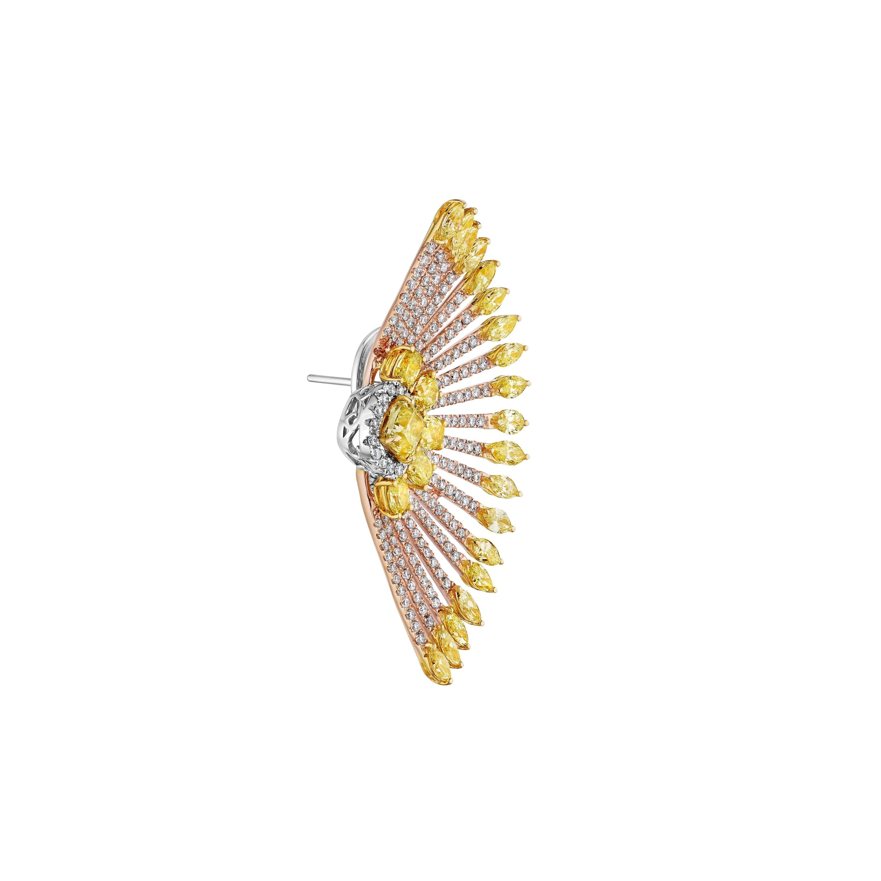 'Starlit Majesty' 18K White Gold Diamond Earrings, 8.75 CT - Leviev