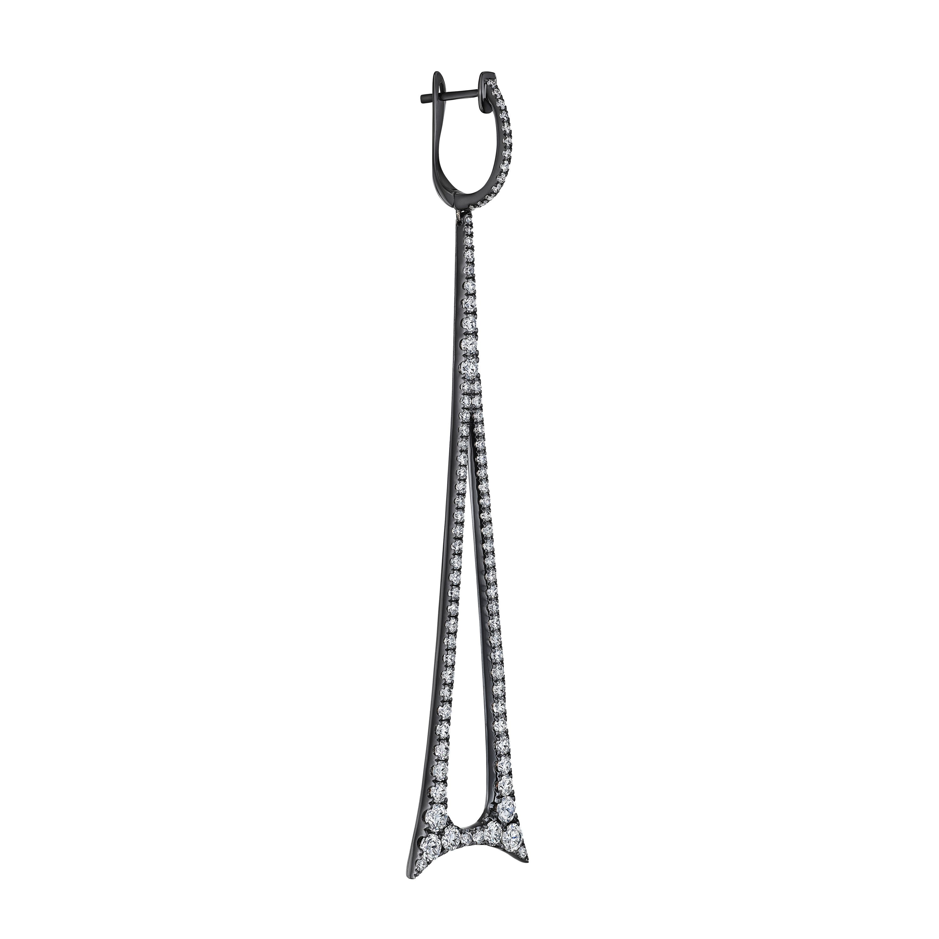 'Starlit Reverie' 18K White Gold Diamond Earrings, 2.36 CT - Leviev