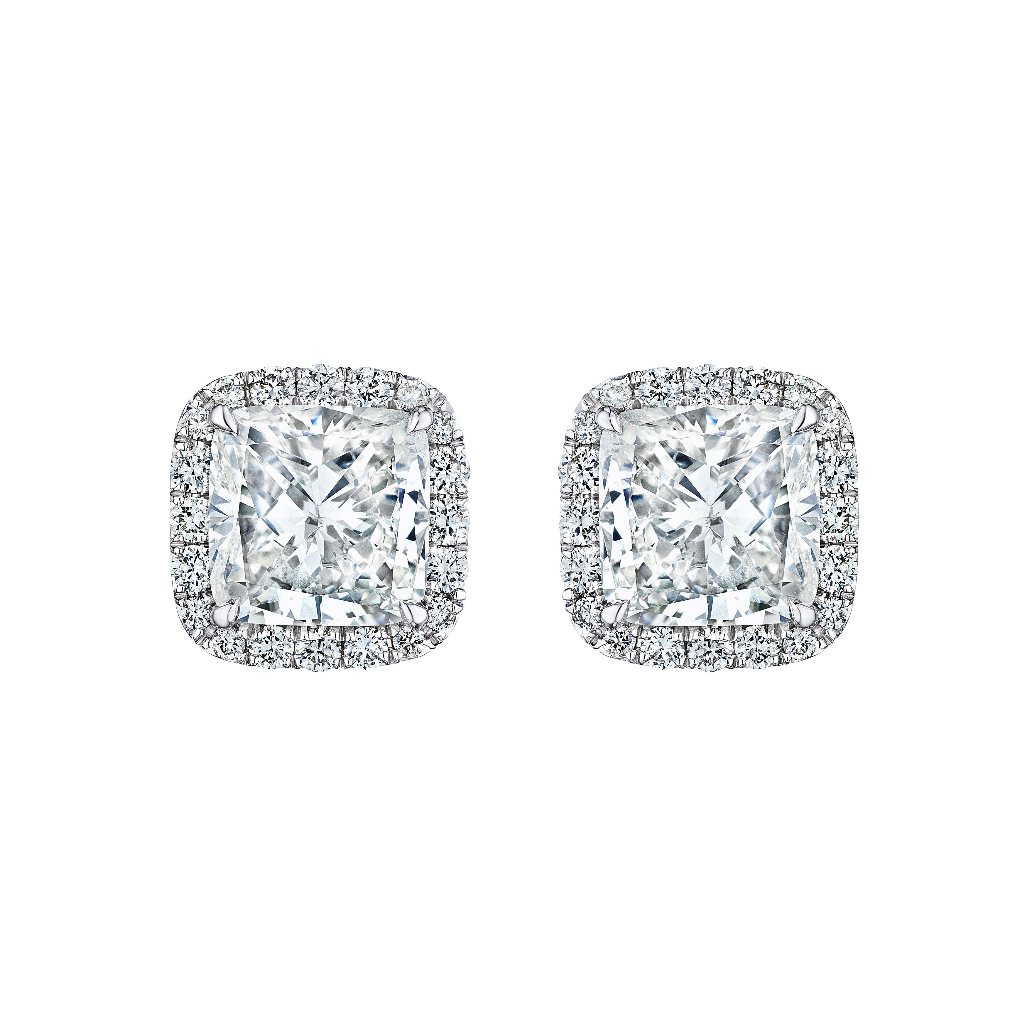'Starlit Reverie' 18K White Gold Diamond Earrings, 7.16 CT - Leviev