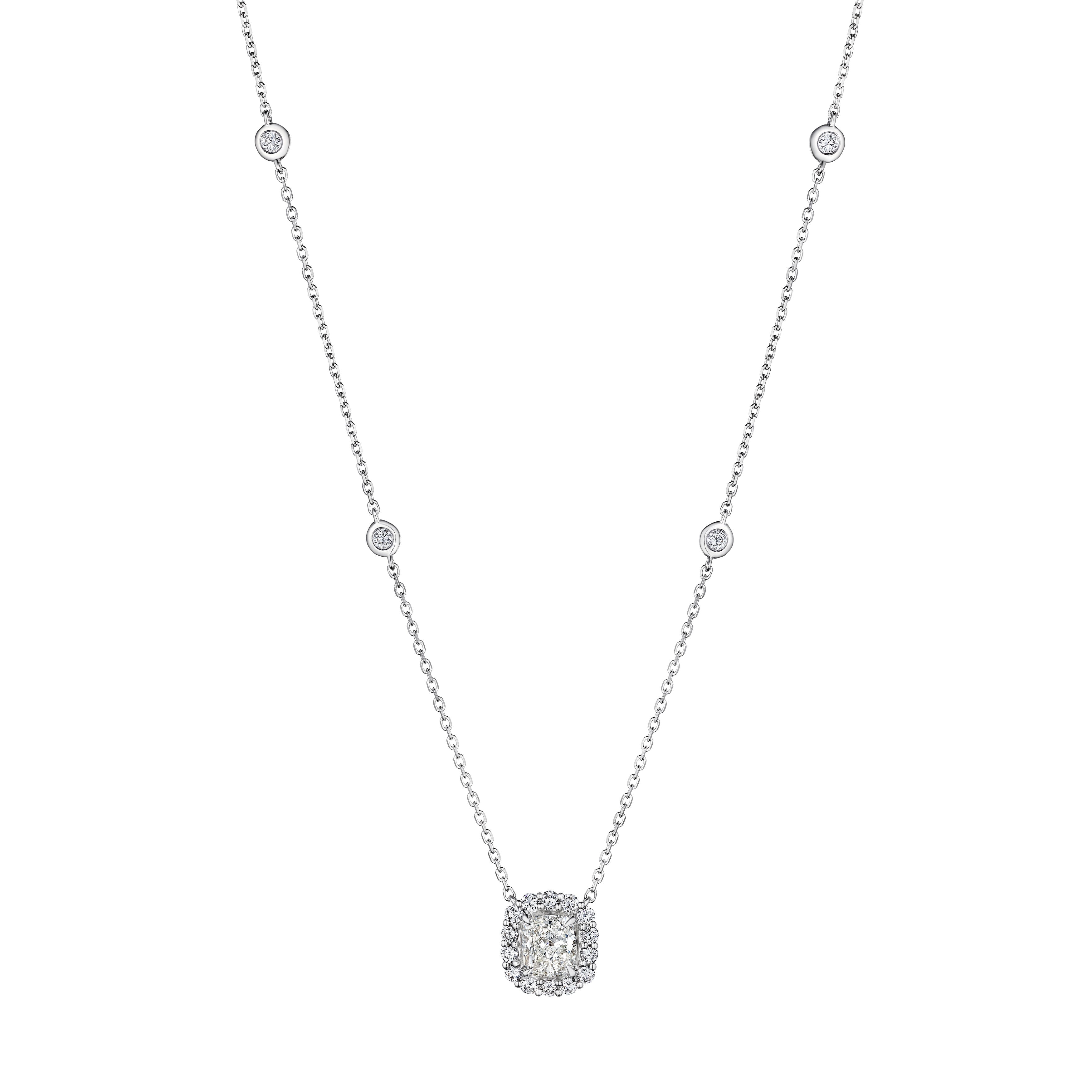 'Starlit Reverie' 18K White Gold Diamond Necklace, 1.65 CT - Leviev