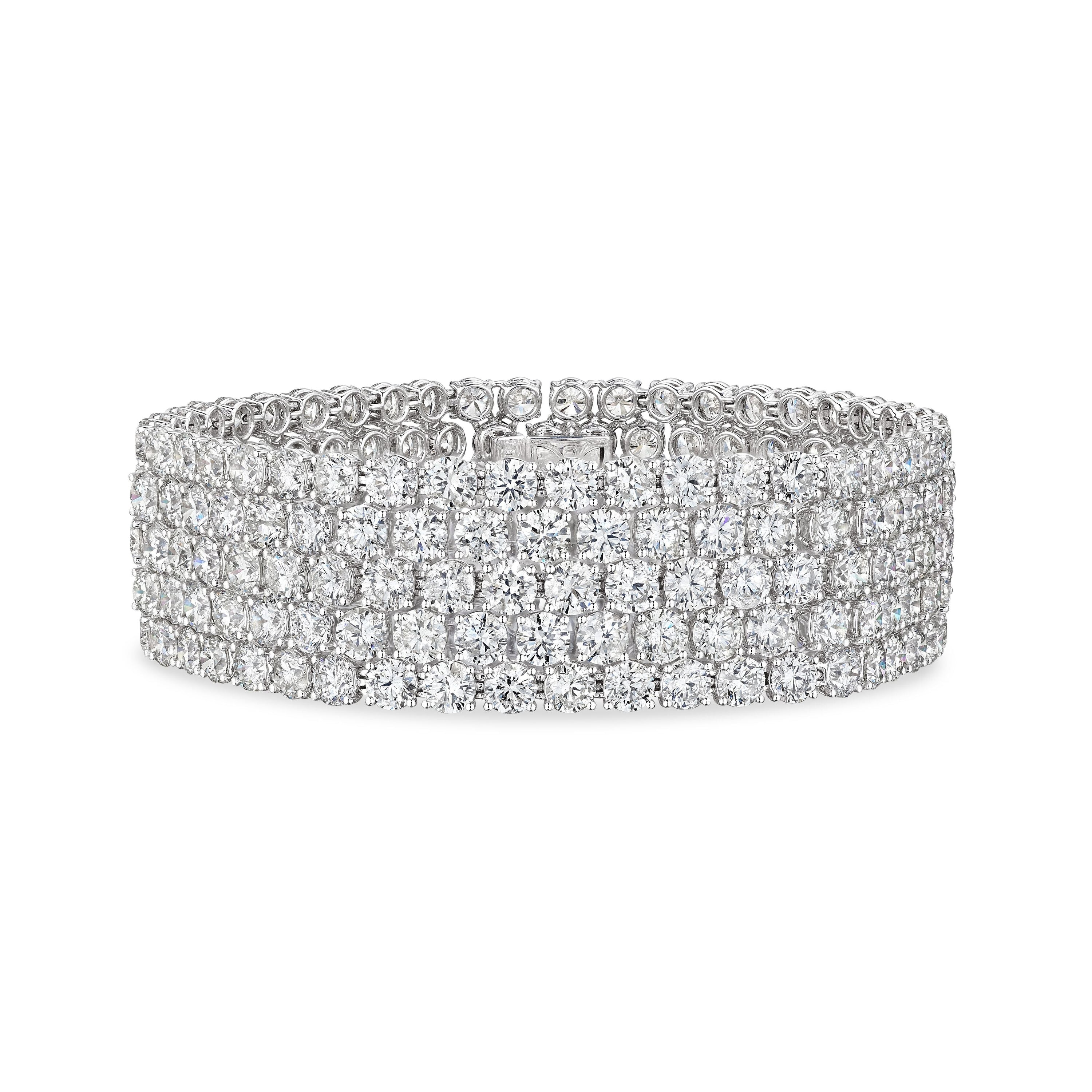 ‘Starlit Reverie’ Diamond Pavé White Gold Bracelet - Leviev