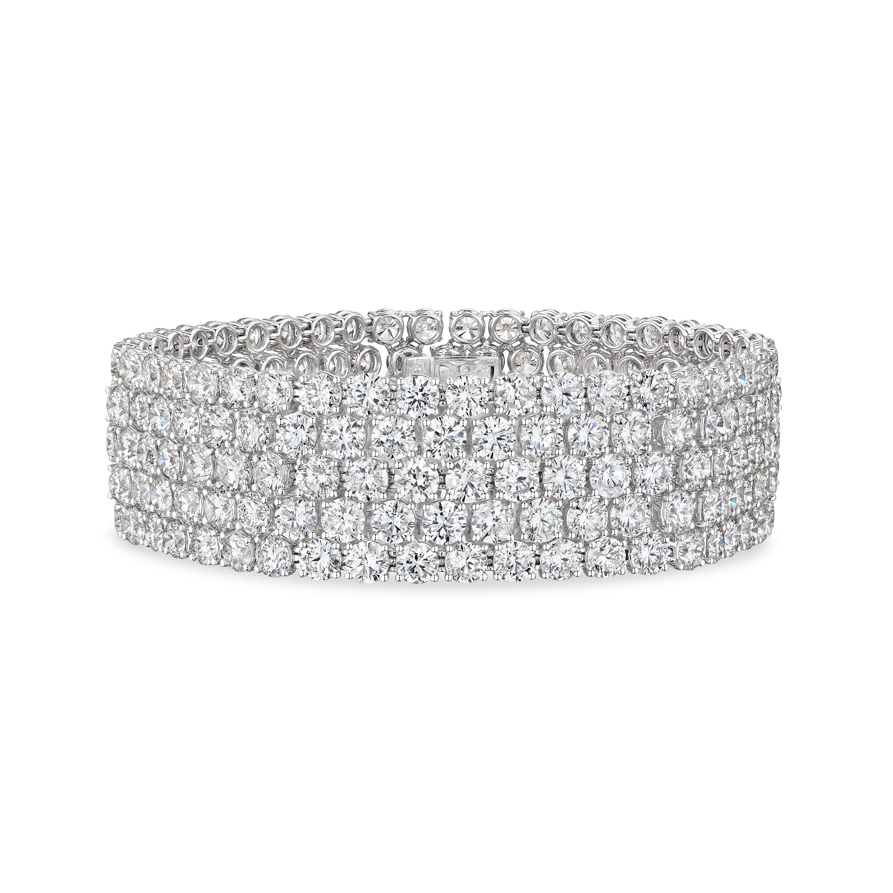‘Starlit Reverie’ Diamond Pavé White Gold Bracelet - Leviev