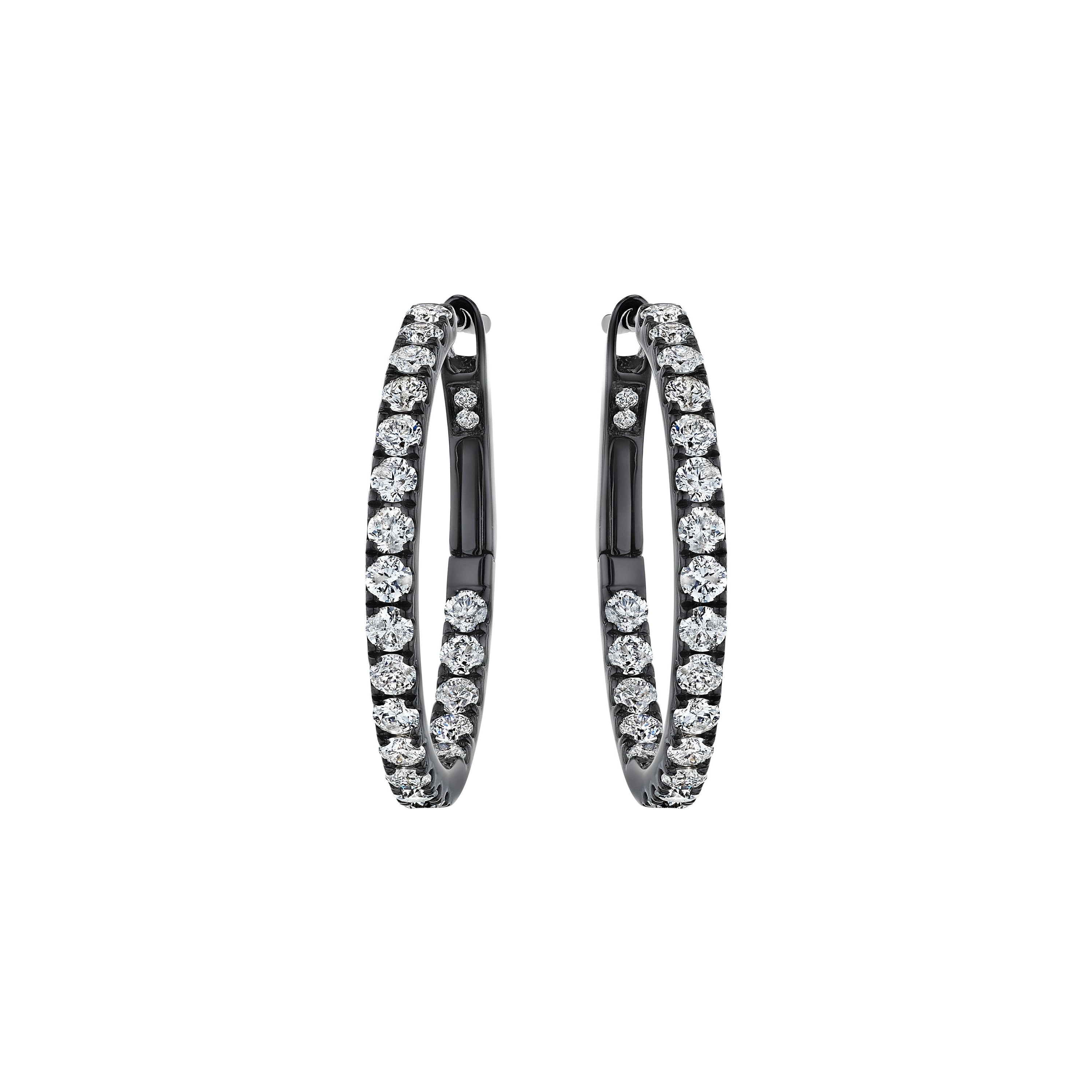 'Starlit Serenade' 18K White Gold Diamond Earrings, 0.17 CT - Leviev