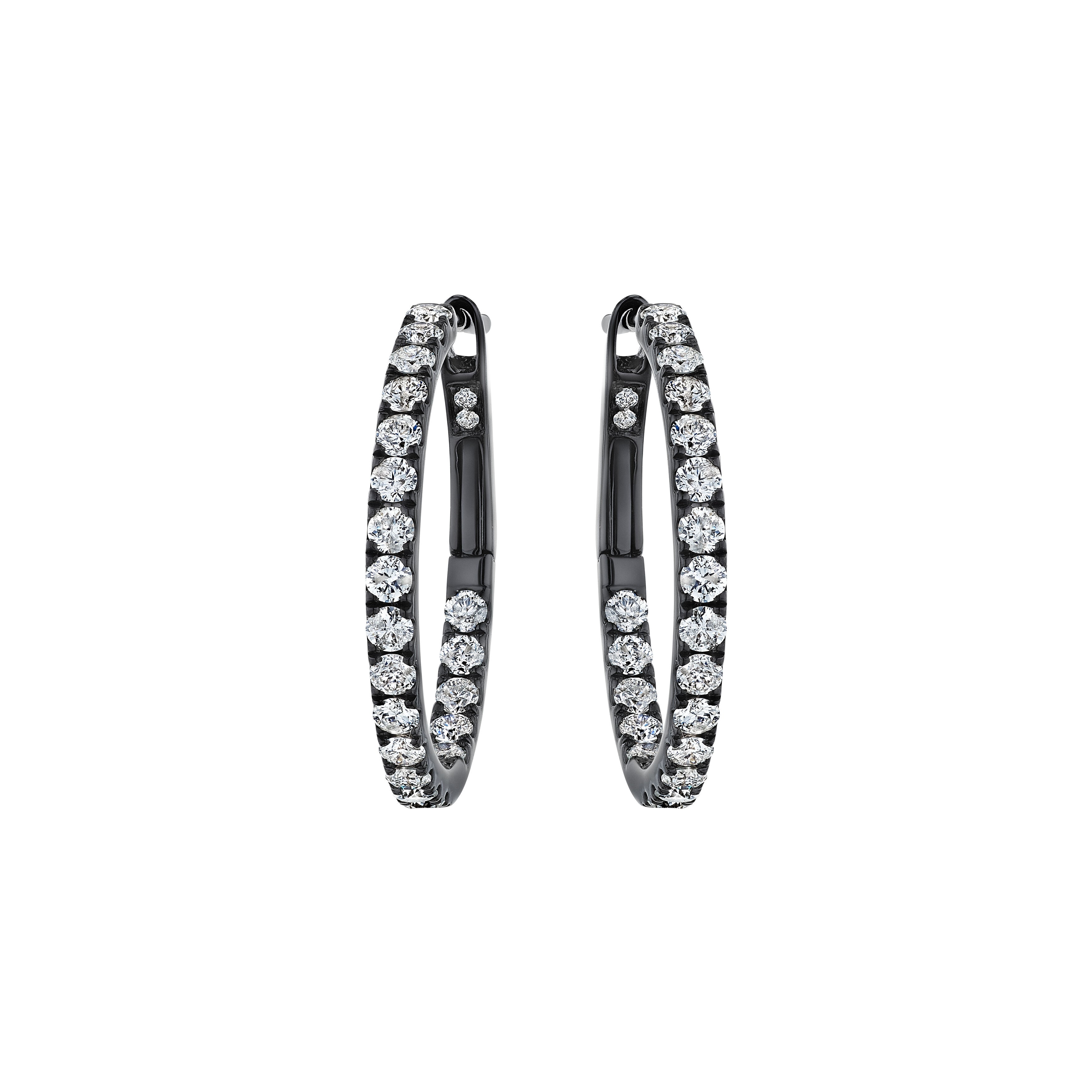 'Starlit Serenade' 18K White Gold Diamond Earrings, 0.17 CT - Leviev
