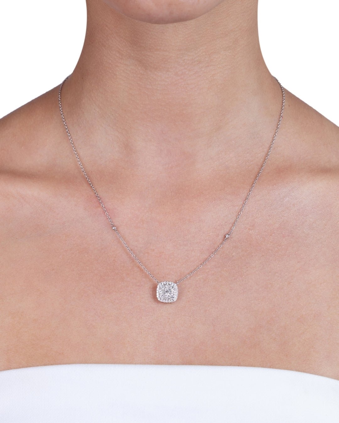 'Starlit Serenade' 18K White Gold Diamond Necklace, 1.1 CT - Leviev
