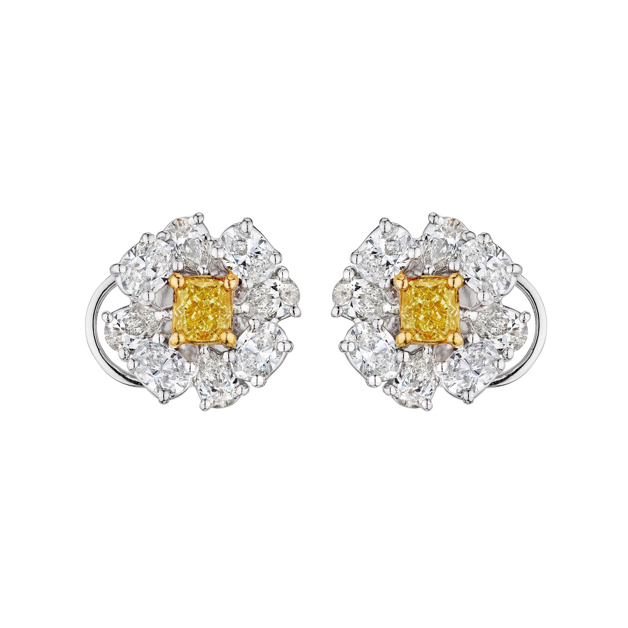 'Sunbeam Halo', 0.65 CT - Earrings - Leviev Diamonds