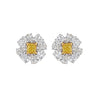 'Sunbeam Halo' Diamond Earrings, 0.65 CT - Earrings - Leviev