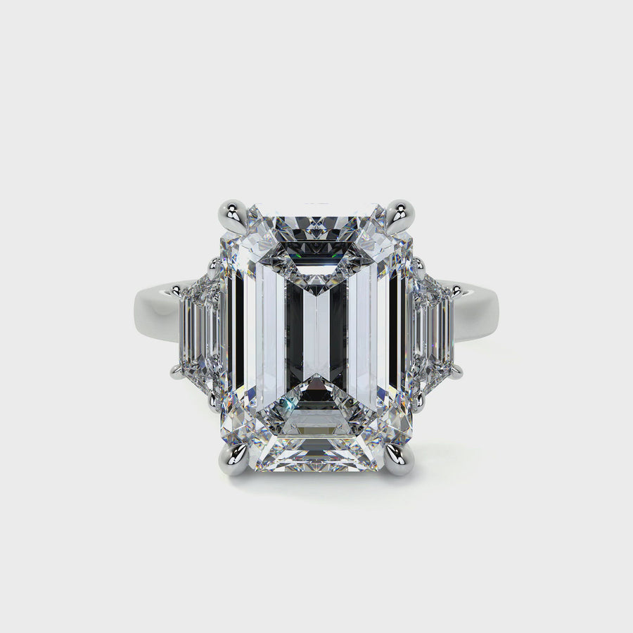 Emerald Cut Diamond Ring, 5 CT