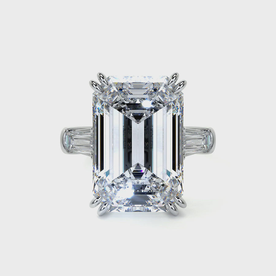 Emerald Cut Diamond Ring, 8 CT