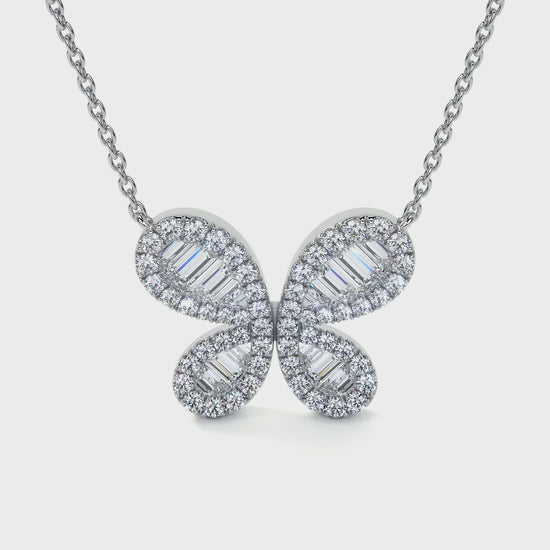 Bewitching Butterfly Diamond Chain Pendant