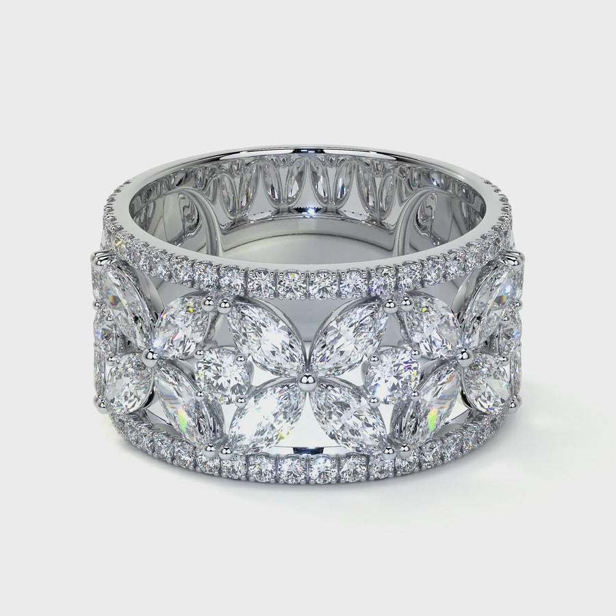 Cluster Diamond Ring