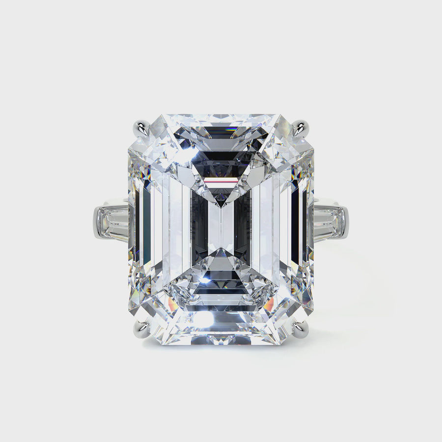 Emerald Cut Diamond Ring, 19 CT