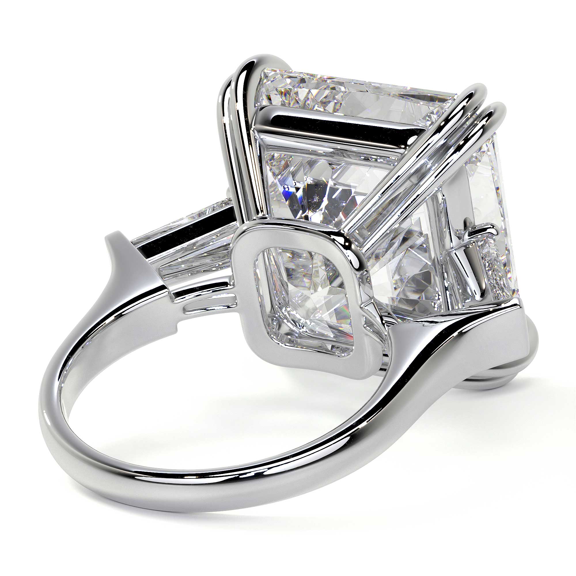 Cushion Cut Diamond Ring, 17 CT Leviev Earrings High Jewelry Leviev 