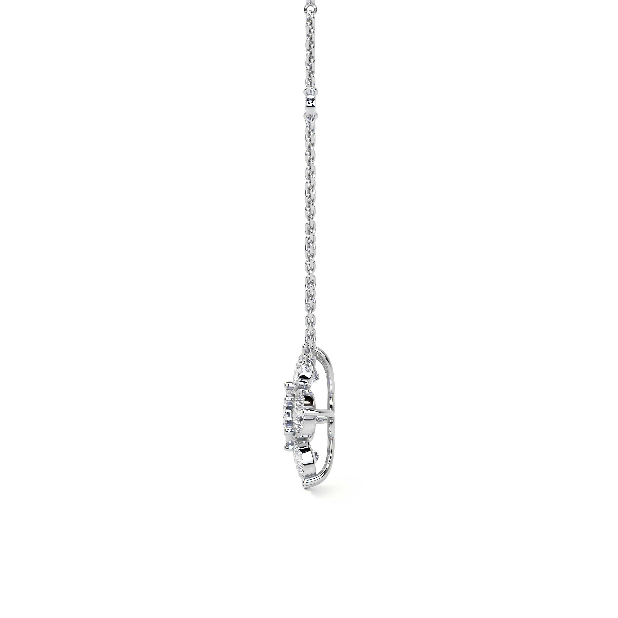 Diamond Flower Pendant Necklace Leviev Necklaces The Classic Collection