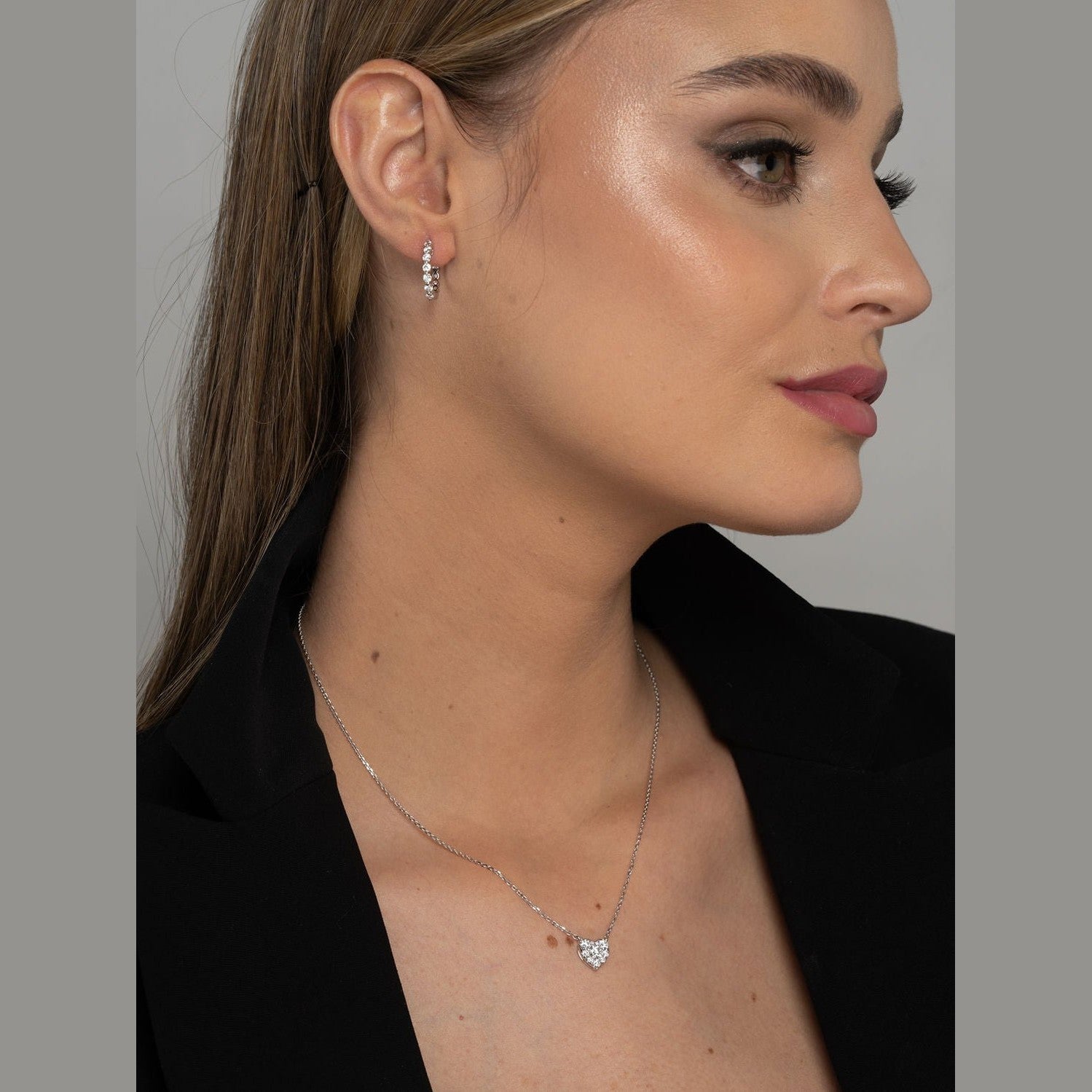 Diamond Heart Shaped Pave Leviev Necklaces The Classic Collection