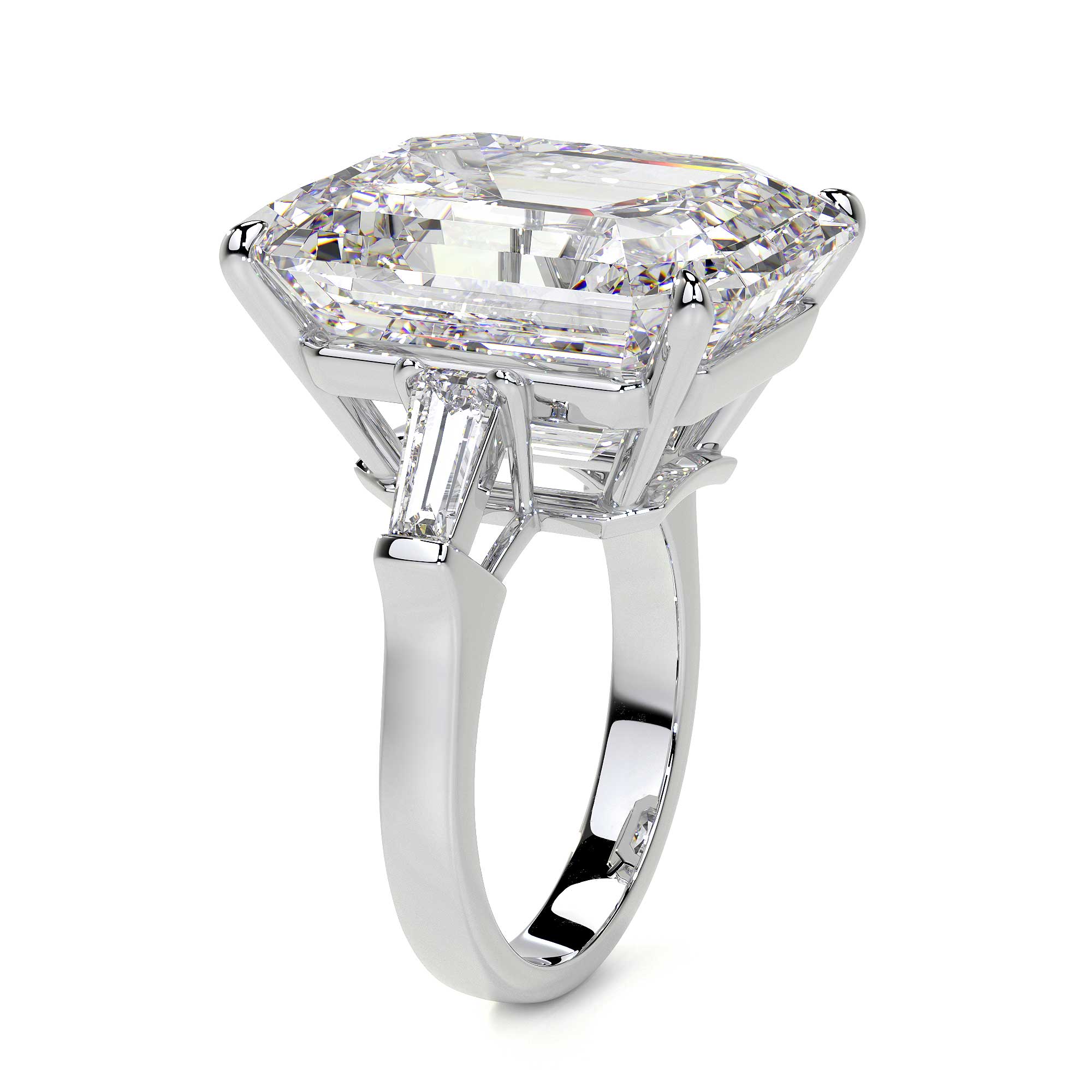 Emerald Cut Diamond Ring, 19 CT Leviev Rings Emerald Cut, High Jewelry Leviev 