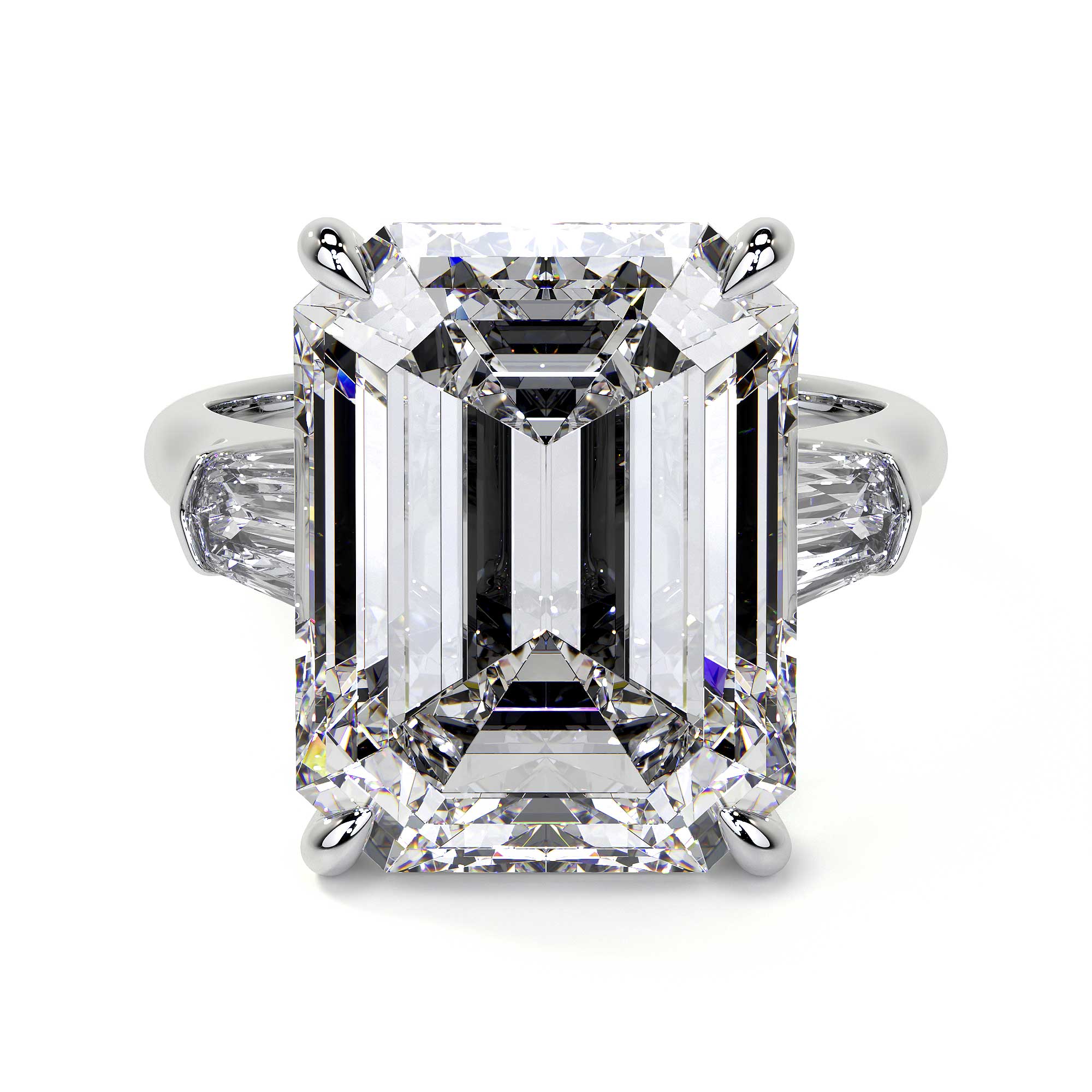Emerald Cut Diamond Ring, 5 CT Leviev Rings Emerald Cut, High Jewelry Leviev 