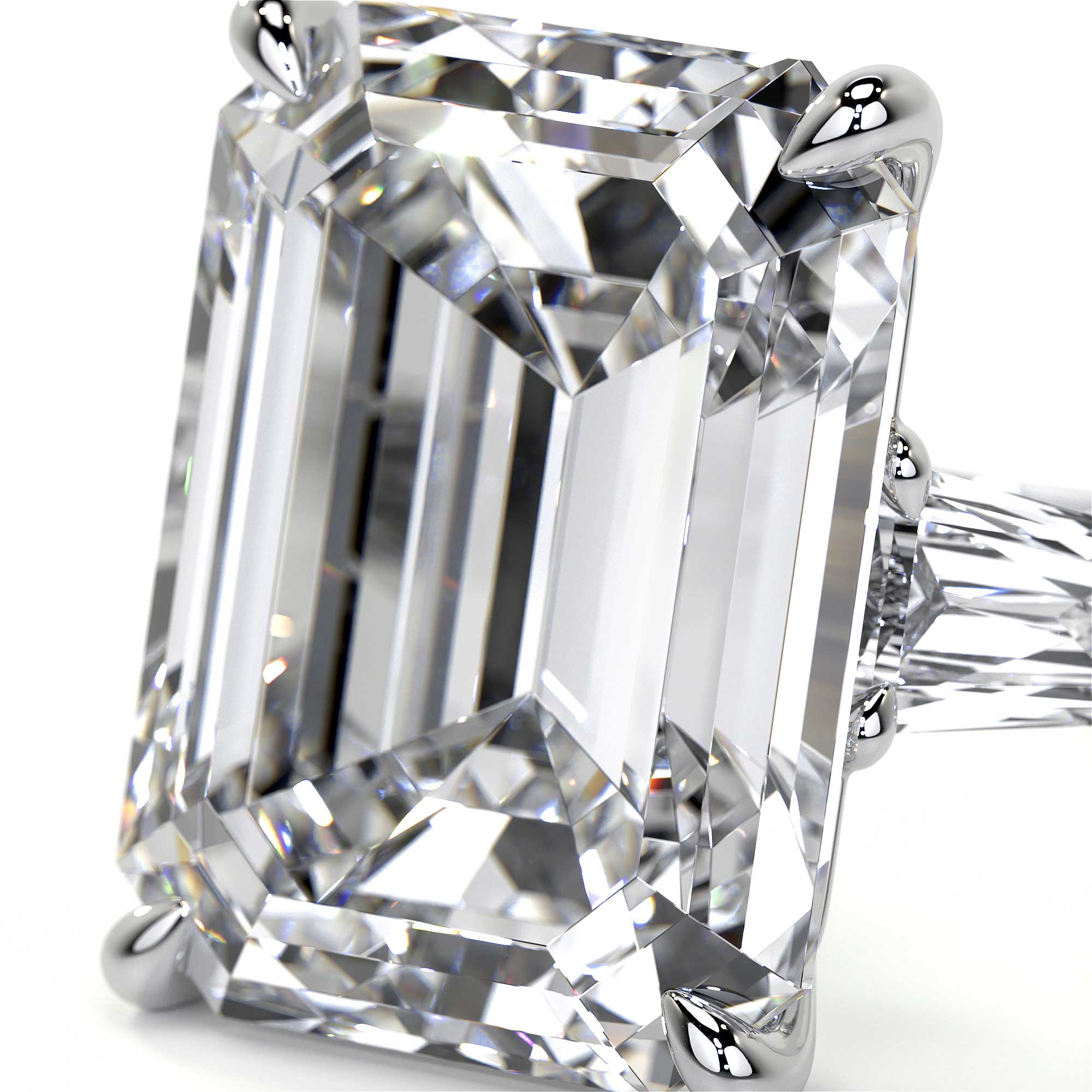 Emerald Cut Diamond Ring, 5 CT Leviev Rings Emerald Cut, High Jewelry