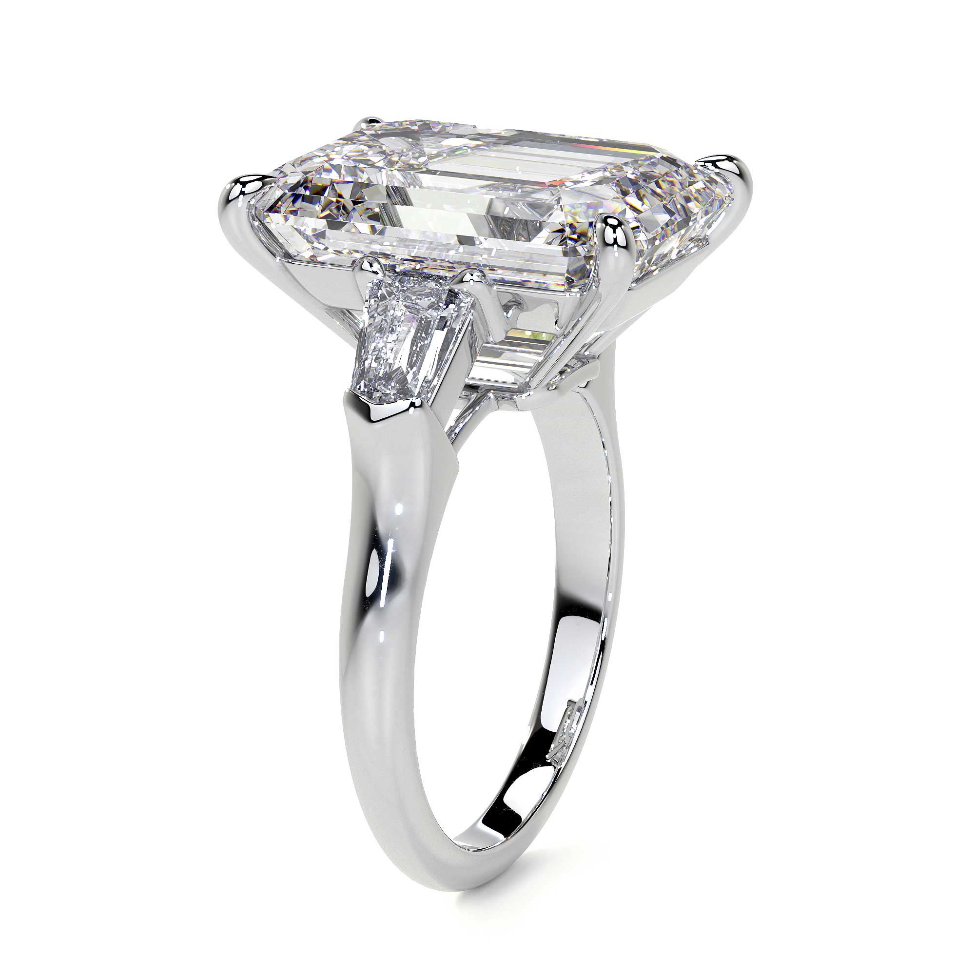 Emerald Cut Diamond Ring, 5 CT Leviev Rings Emerald Cut, High Jewelry Leviev 