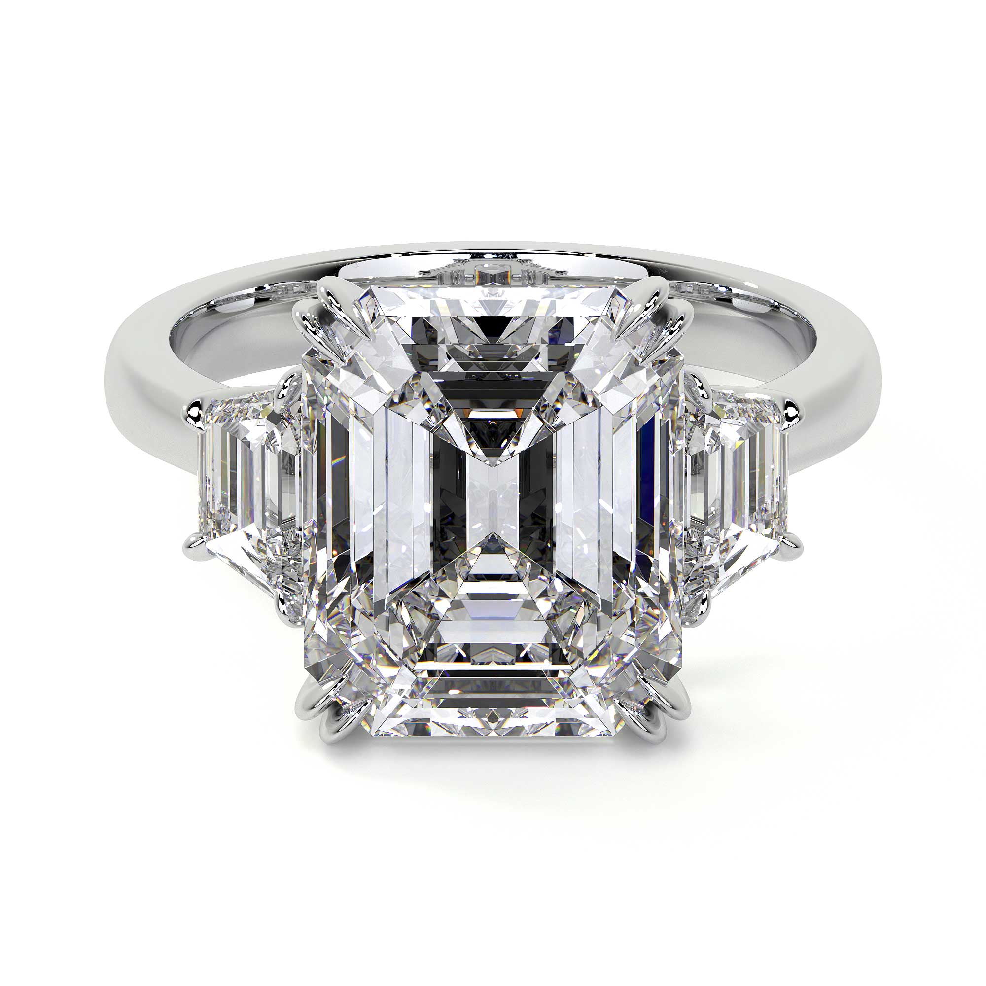 Emerald Cut Diamond Ring, 7 CT Leviev Rings Emerald Cut, High Jewelry Leviev 