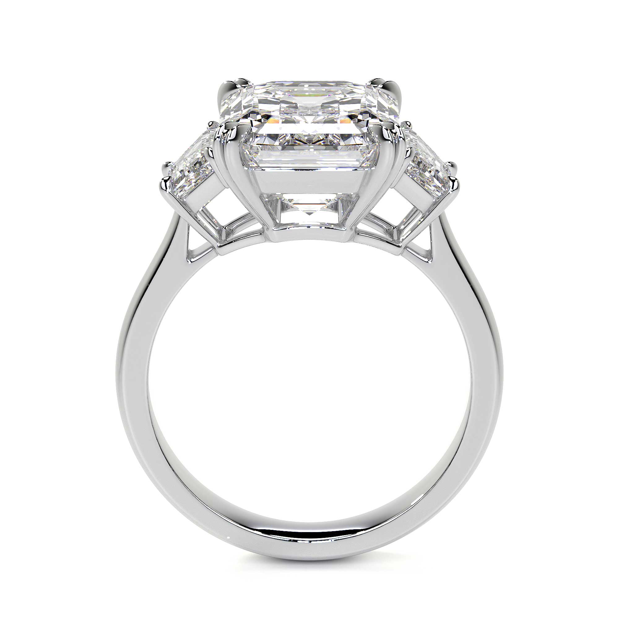 Emerald Cut Diamond Ring, 7 CT Leviev Rings Emerald Cut, High Jewelry Leviev 