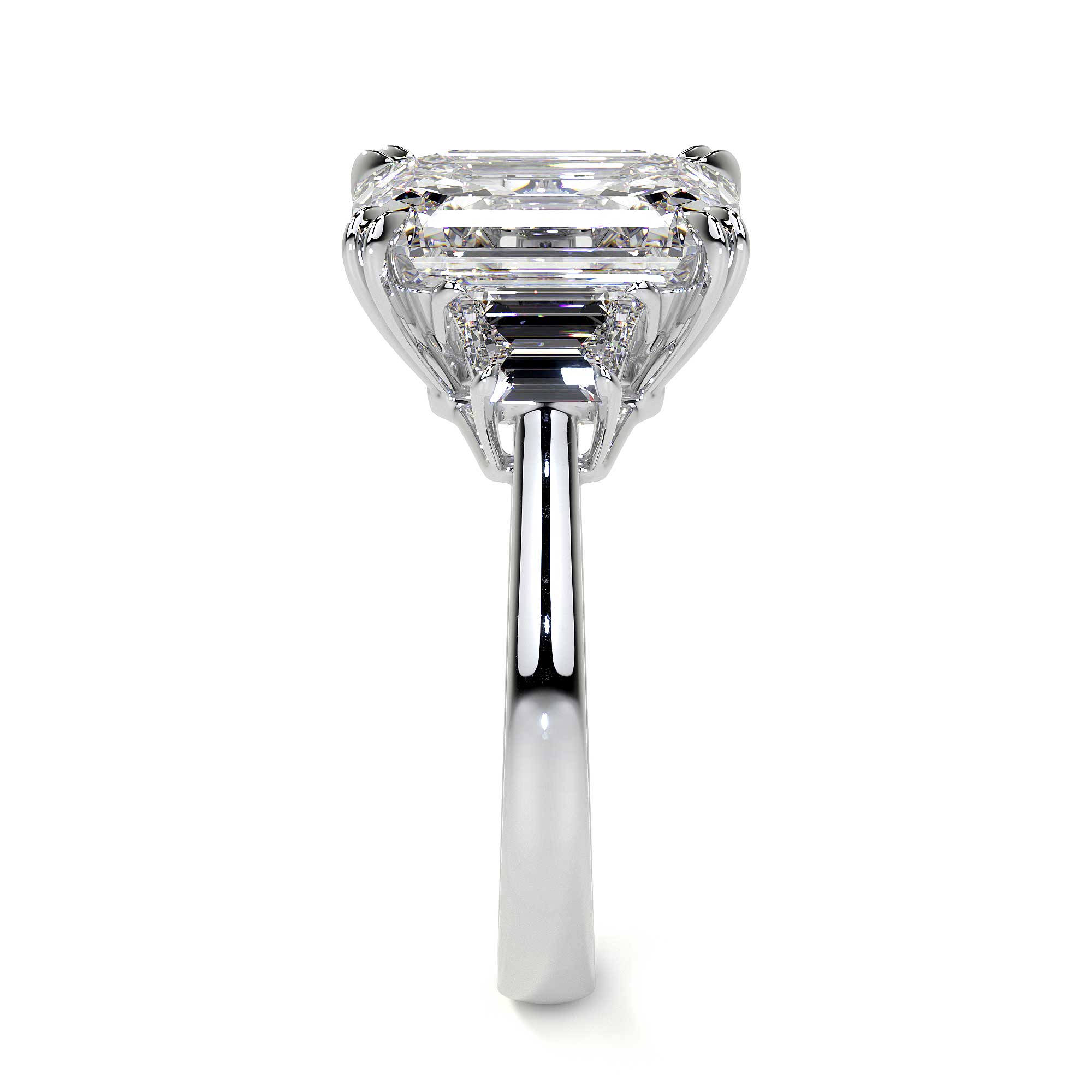 Emerald Cut Diamond Ring, 7 CT Leviev Rings Emerald Cut, High Jewelry Leviev 