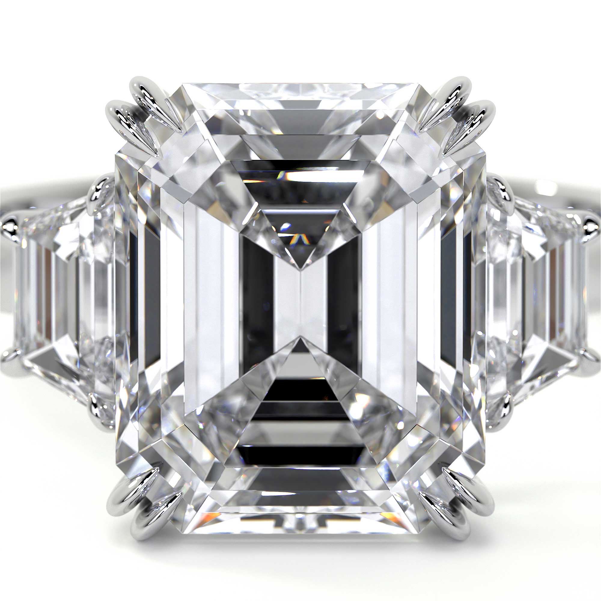 Emerald Cut Diamond Ring, 7 CT Leviev Rings Emerald Cut, High Jewelry Leviev 