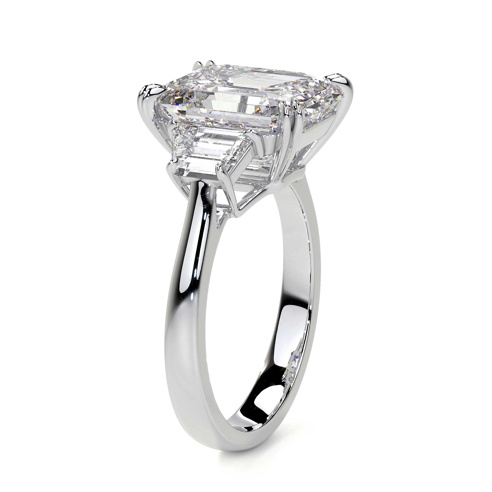Emerald Cut Diamond Ring, 7 CT Leviev Rings Emerald Cut, High Jewelry Leviev 